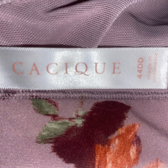 Lane Bryant Cacique Comfort Bliss Balconette Bra in Rose Floral Pattern SZ 44DD - Picture 6 of 6